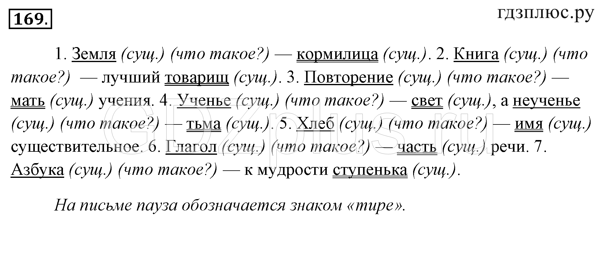 Русский язык 5 класс домашнее задание
