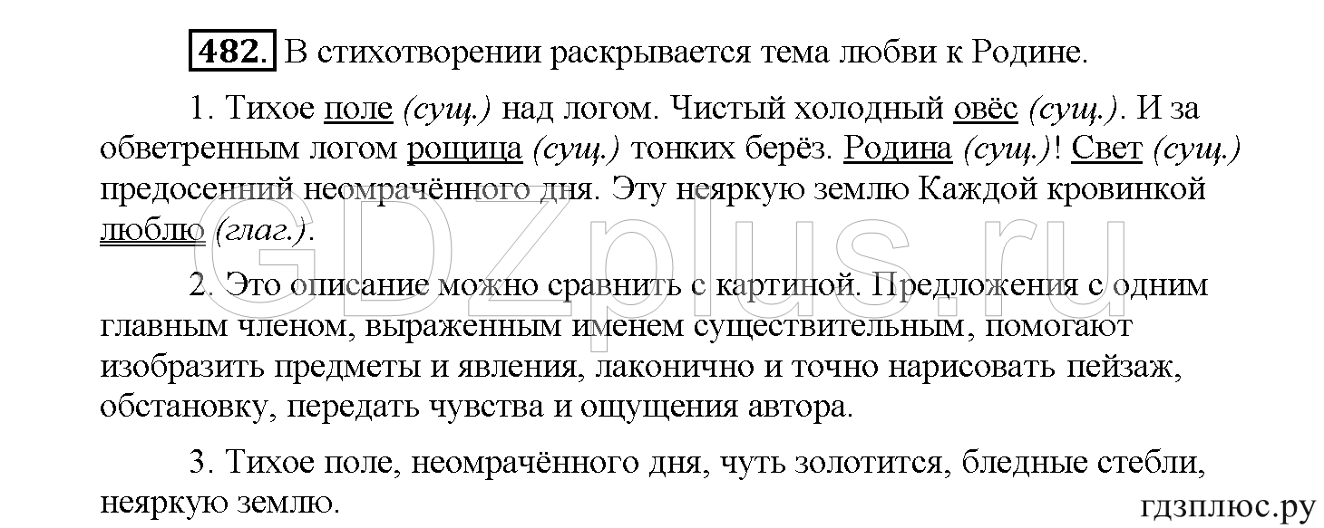 >Русский язык Рыбченкова 5 класс §73, вопросы