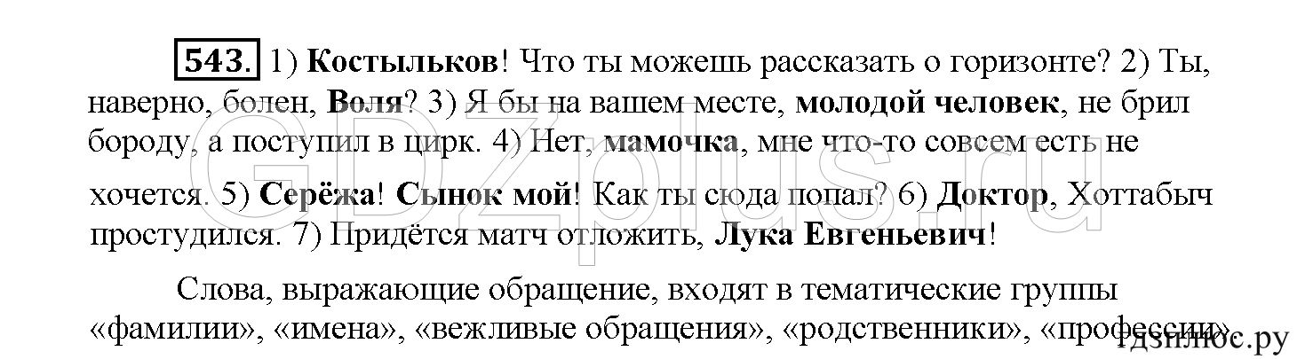 >Русский язык Рыбченкова 5 класс §73, вопросы