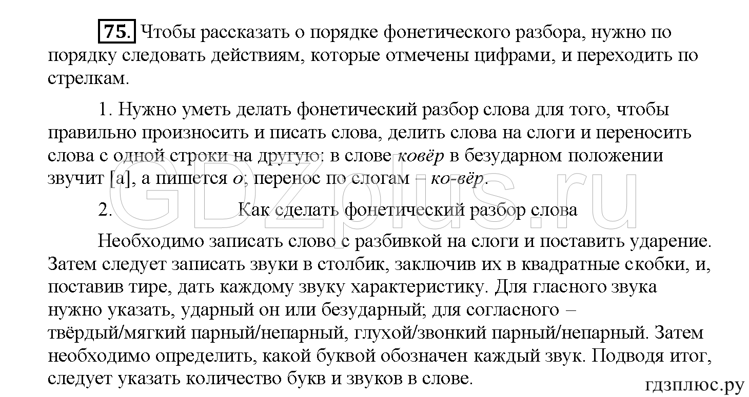 >Русский язык Рыбченкова 5 класс §73, вопросы