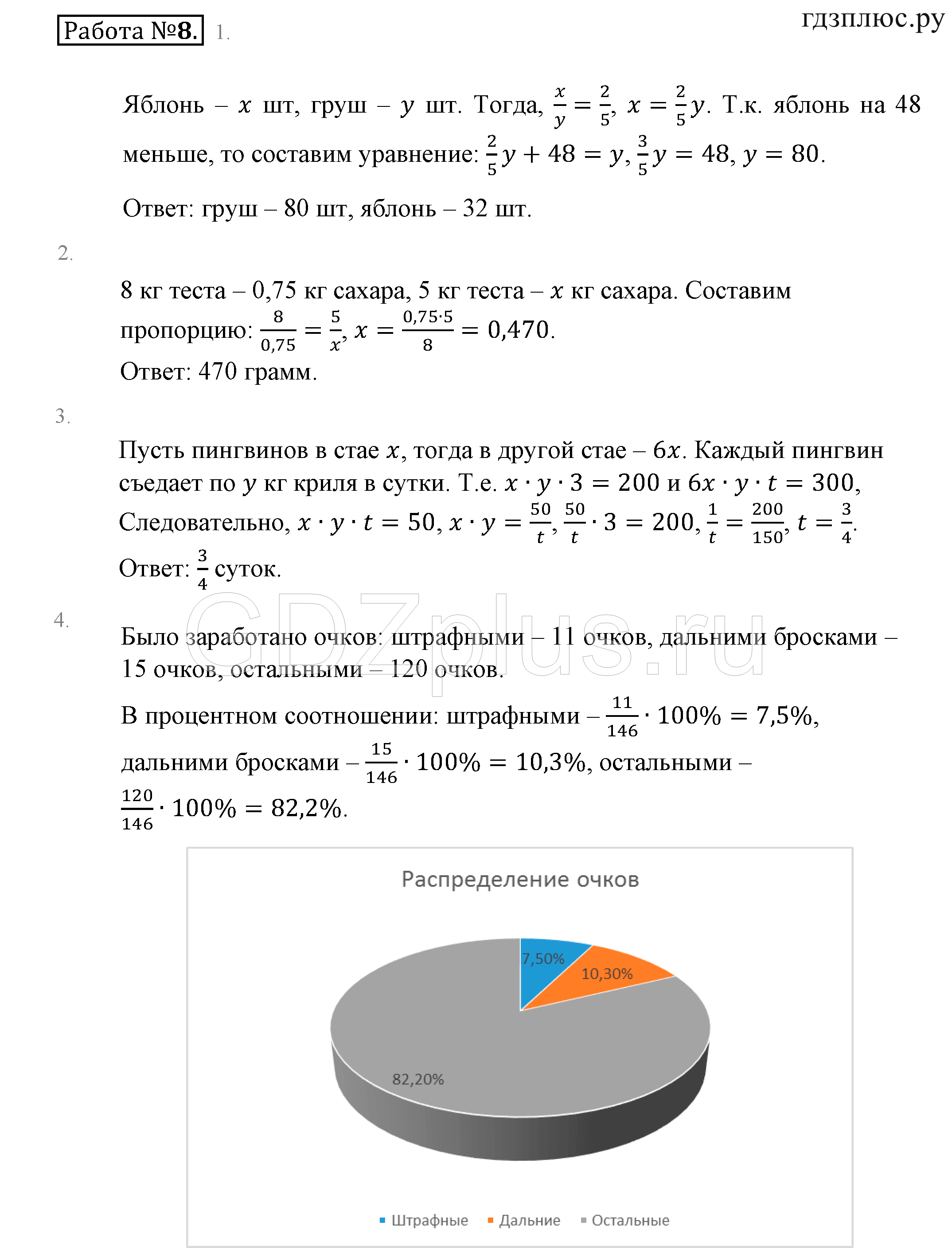 >Математика Зубарева 6 класс Работа №8