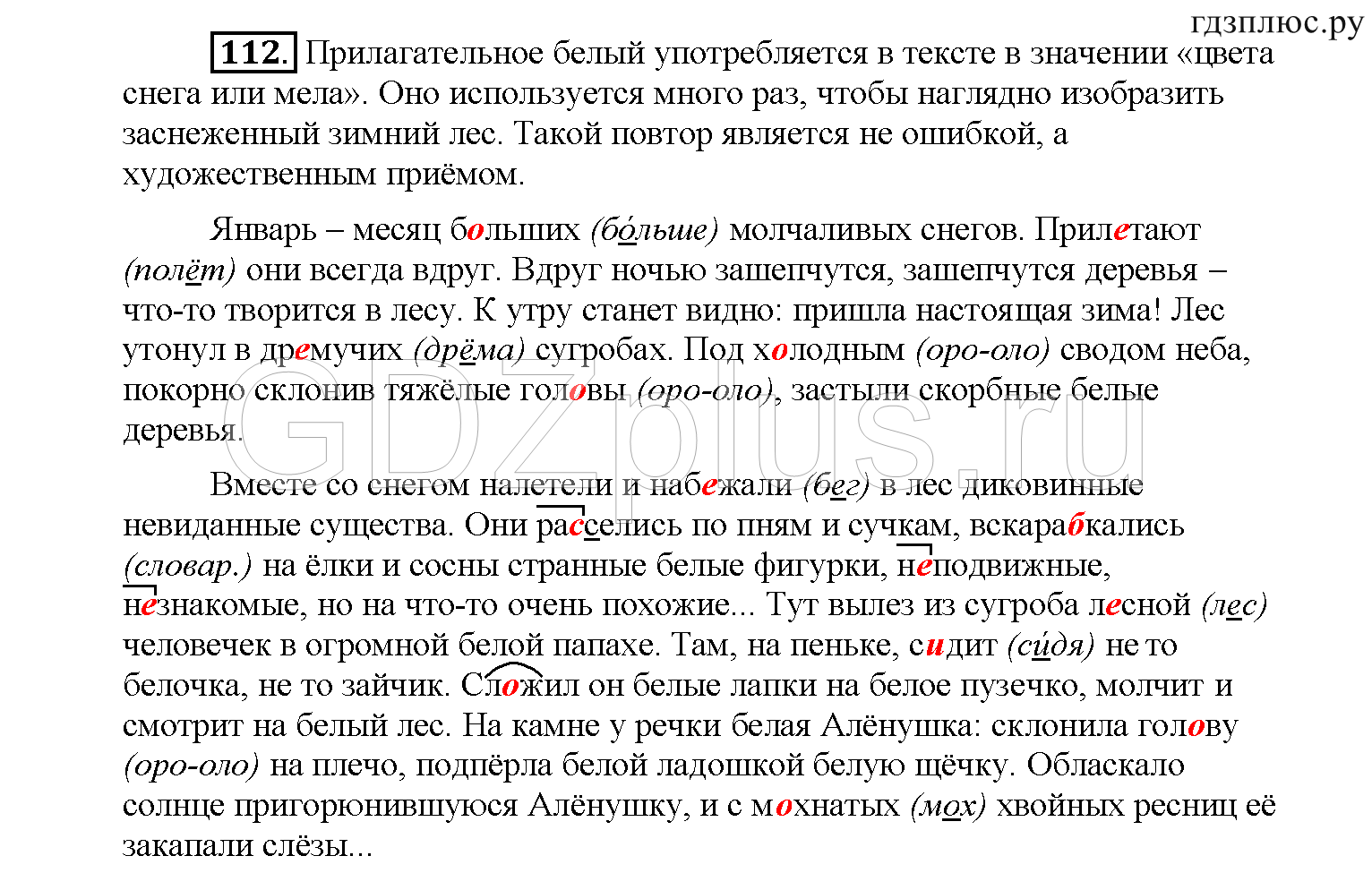 >Русский язык Рыбченкова 6 класс Дополнительные вопросы