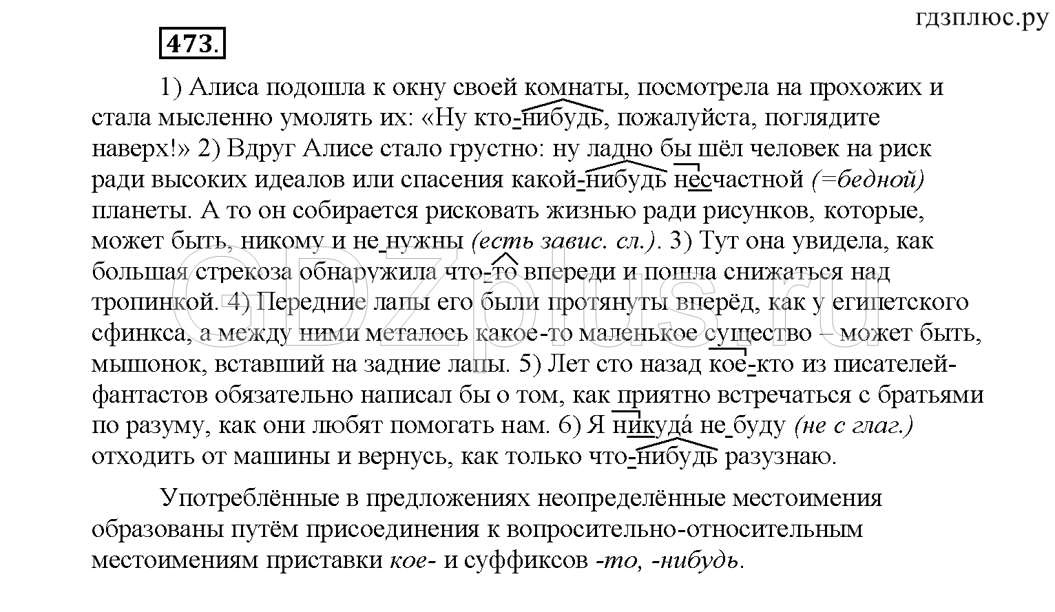 >Русский язык Рыбченкова 6 класс Дополнительные вопросы