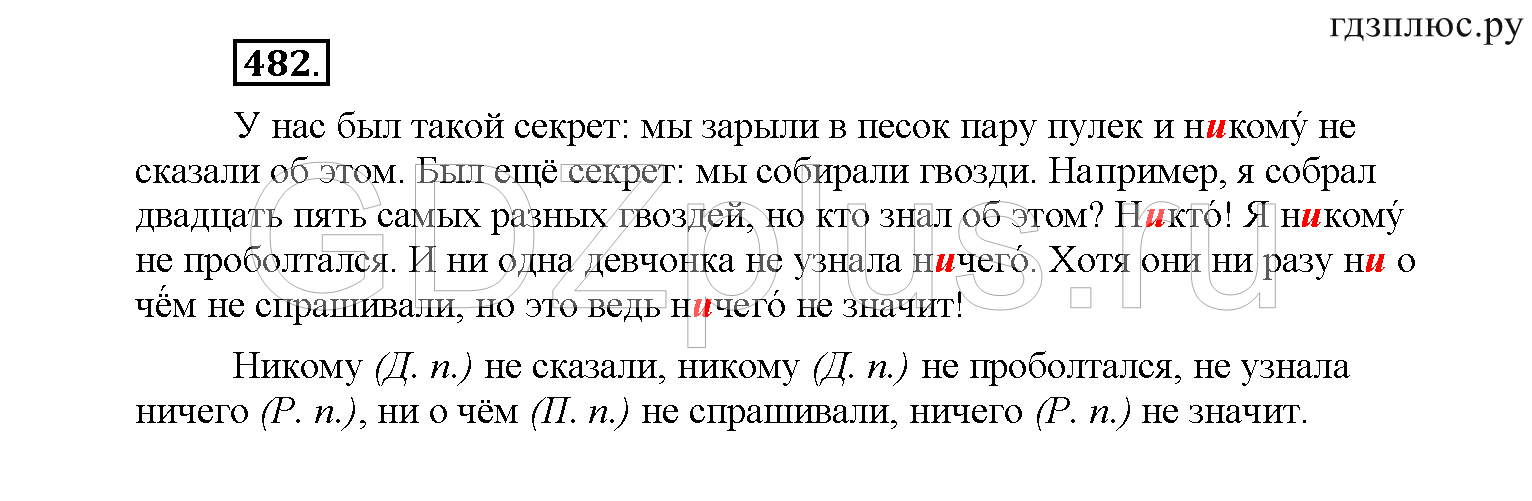 >Русский язык Рыбченкова 6 класс Дополнительные вопросы