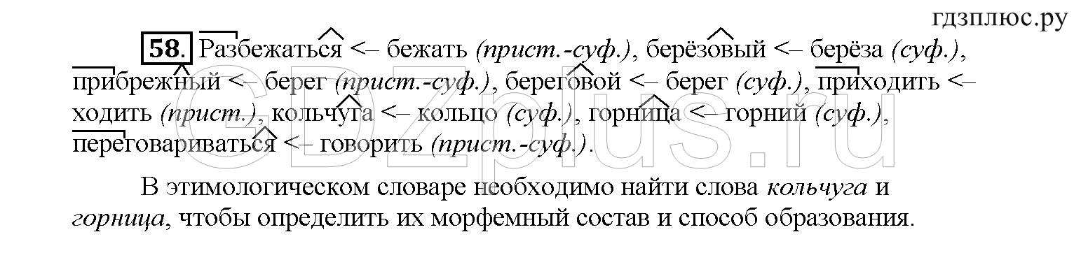 >Русский язык Рыбченкова 6 класс Дополнительные вопросы