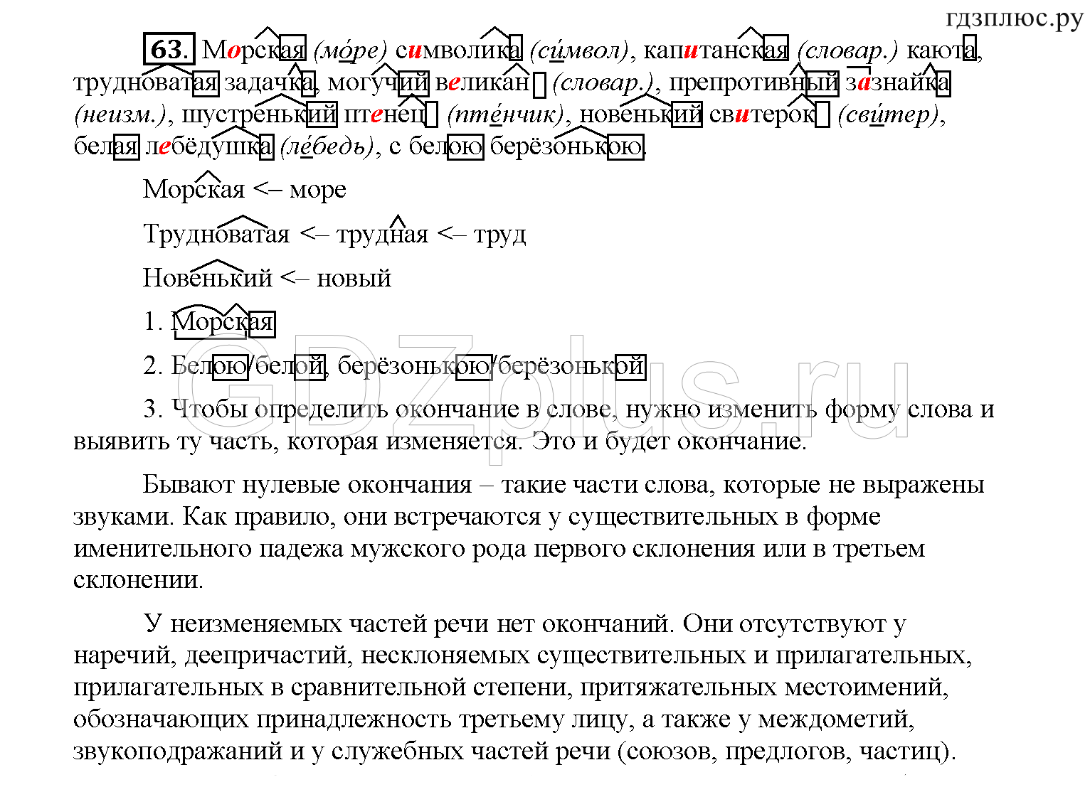 >Русский язык Рыбченкова 6 класс Дополнительные вопросы