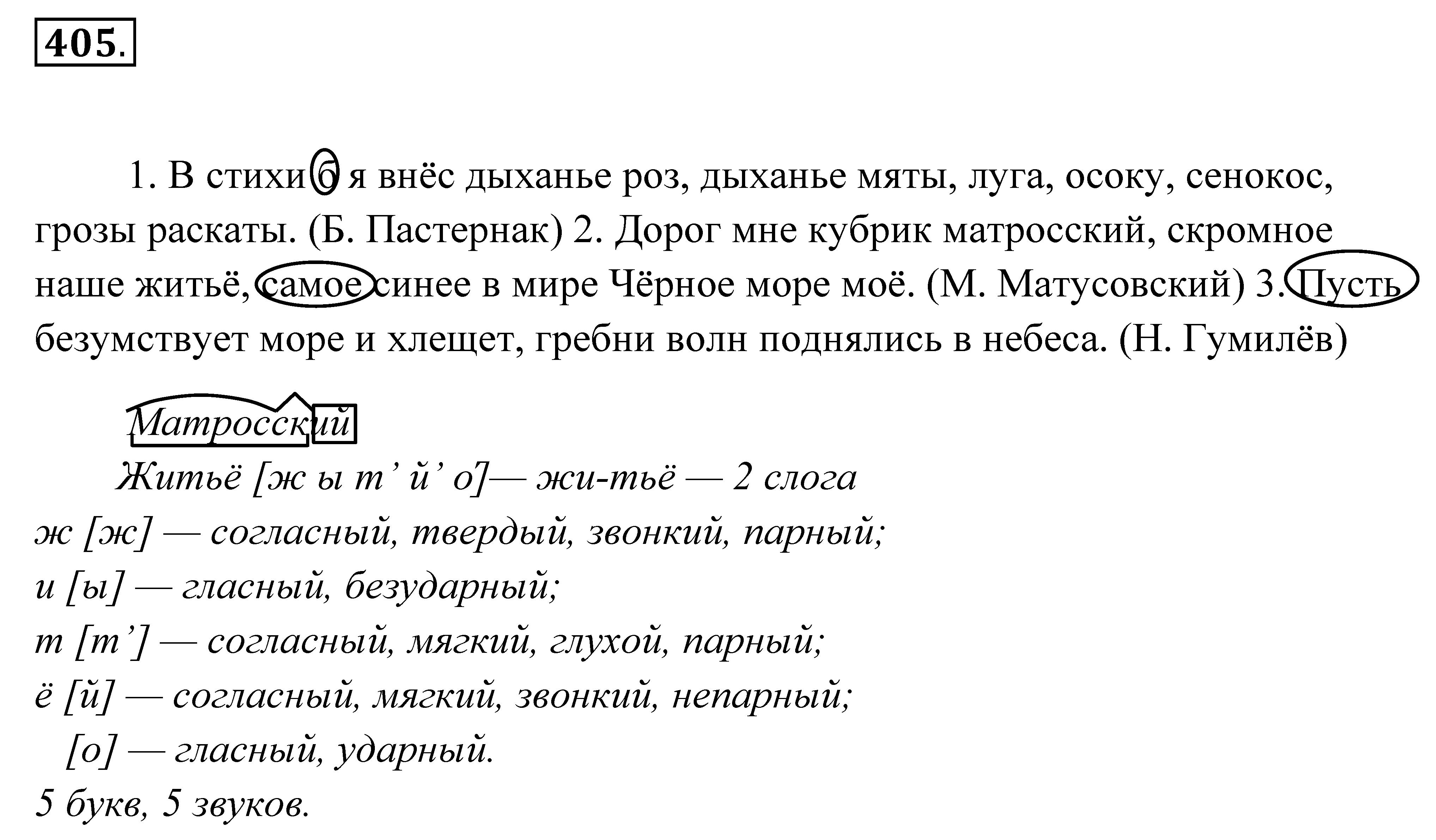 Русский язык 7 класс упражнение 405